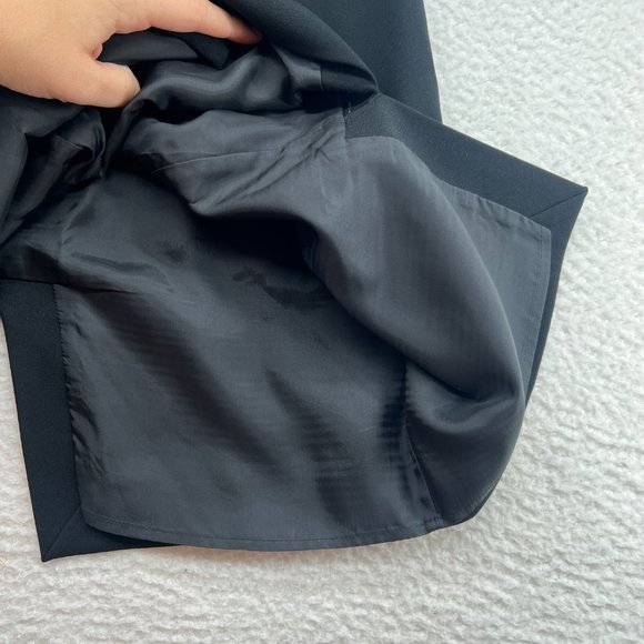 BABATON by Aritzia | Jax Pencil Front Rear Slit Skirt Black Size 6 - Picture 7 of 9